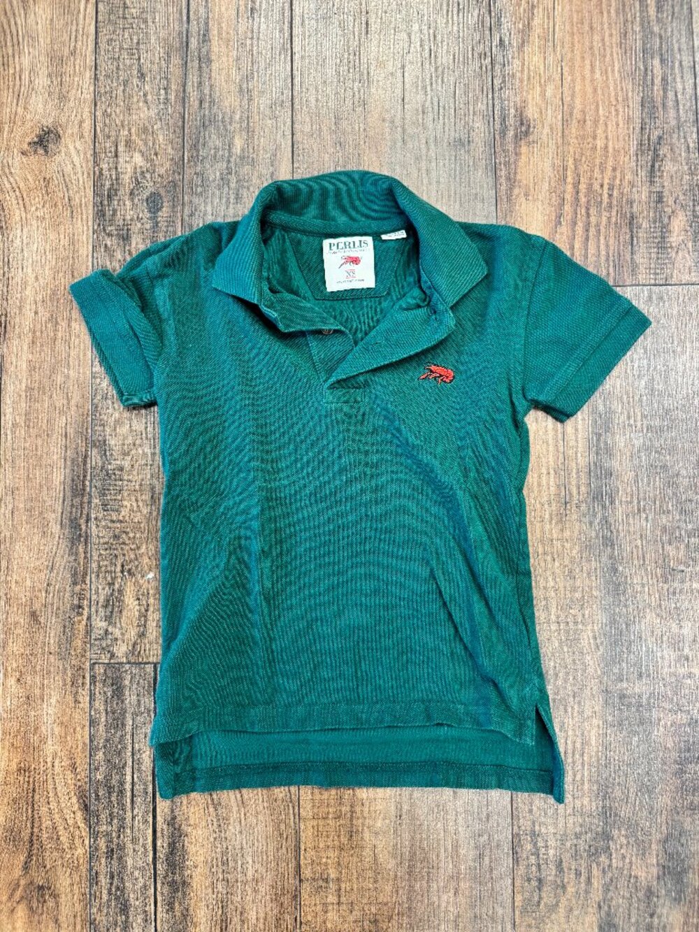 Boys Hunter Green Perlis Collared Shirt